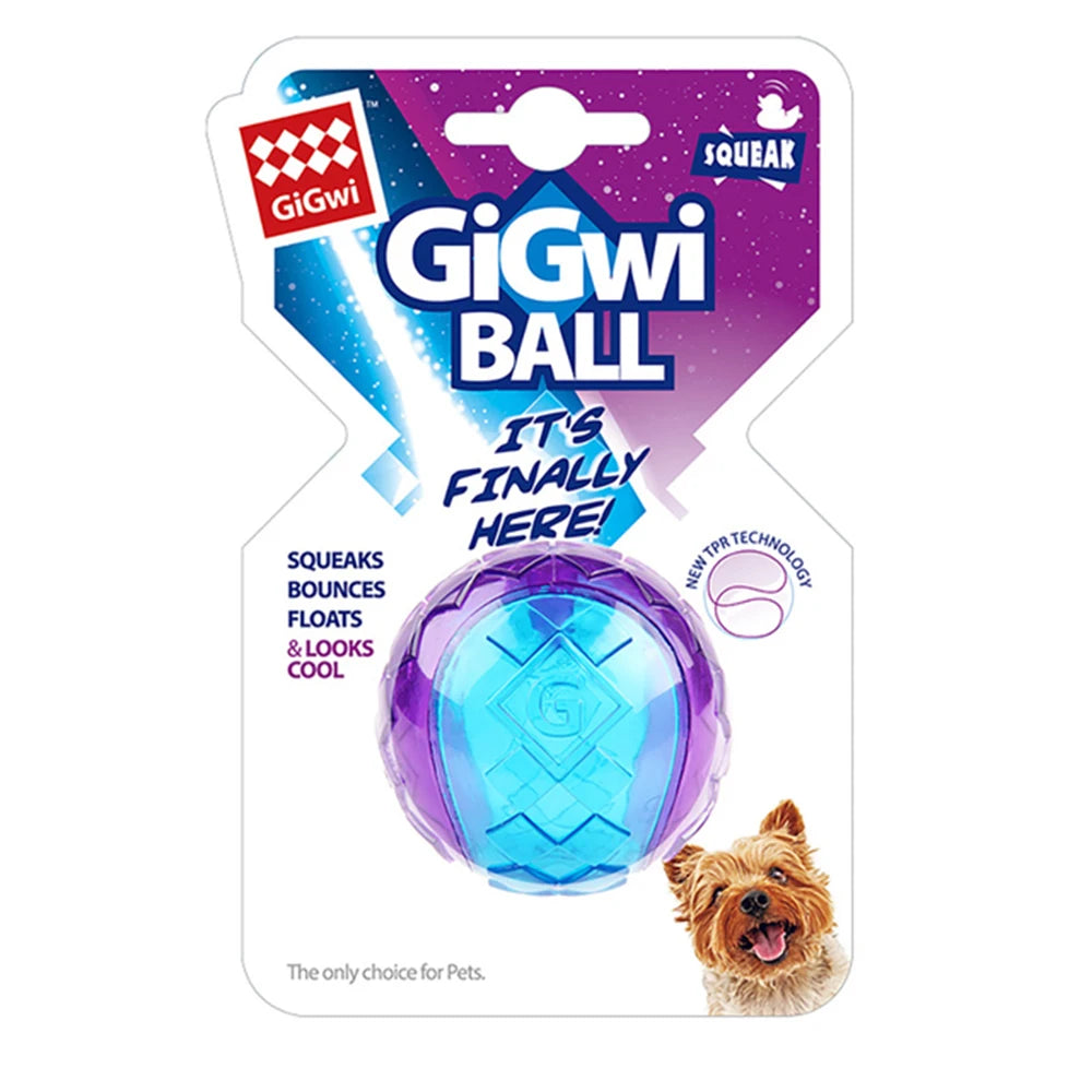 Interactive Squeaky Dog Ball – Durable Rubber Chew Toy for Puppies & Dogs