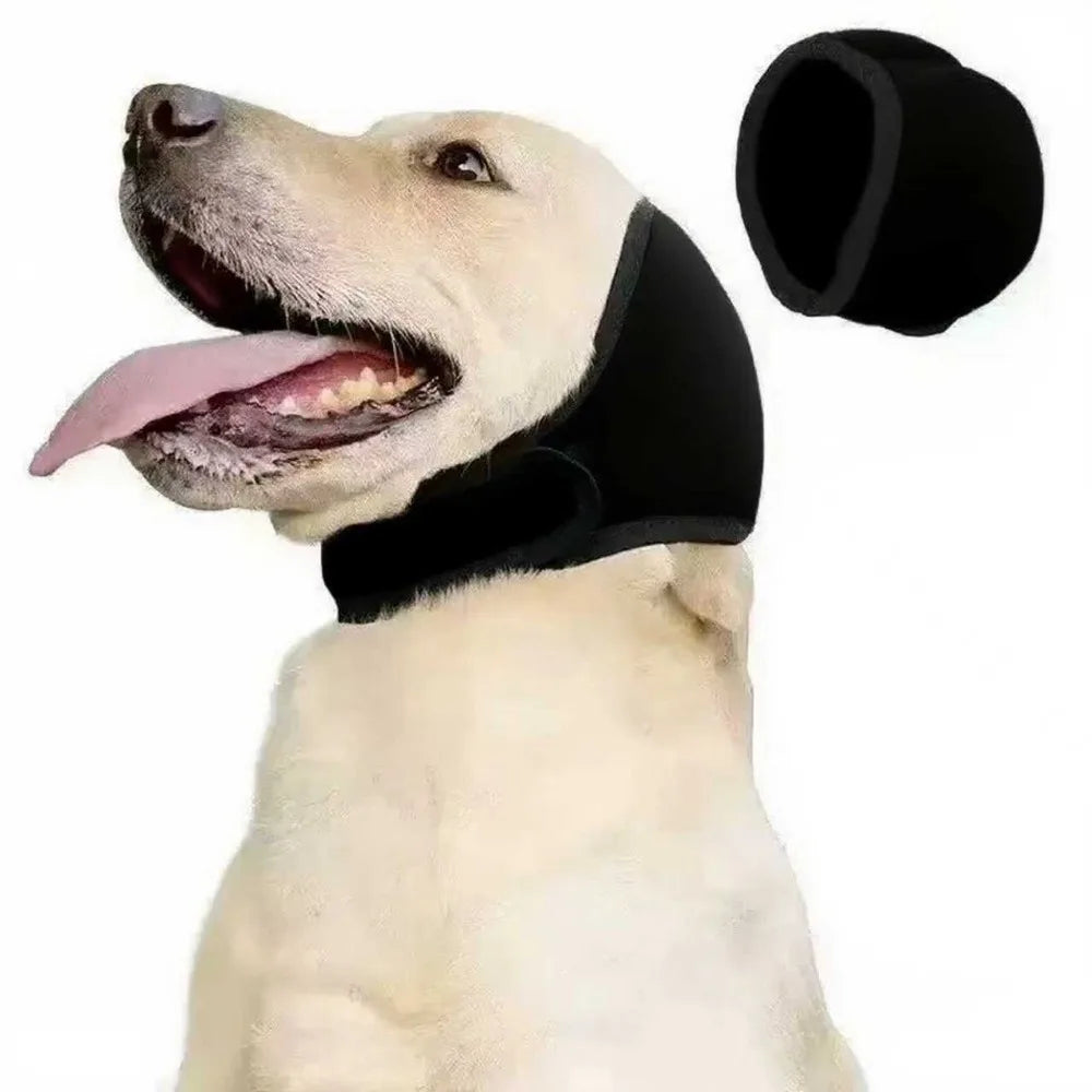 Dog Noise Cancelling Earmuffs – Calming Hearing Protection for Dogs | Waterproof & Adjustable Pet Head Cover