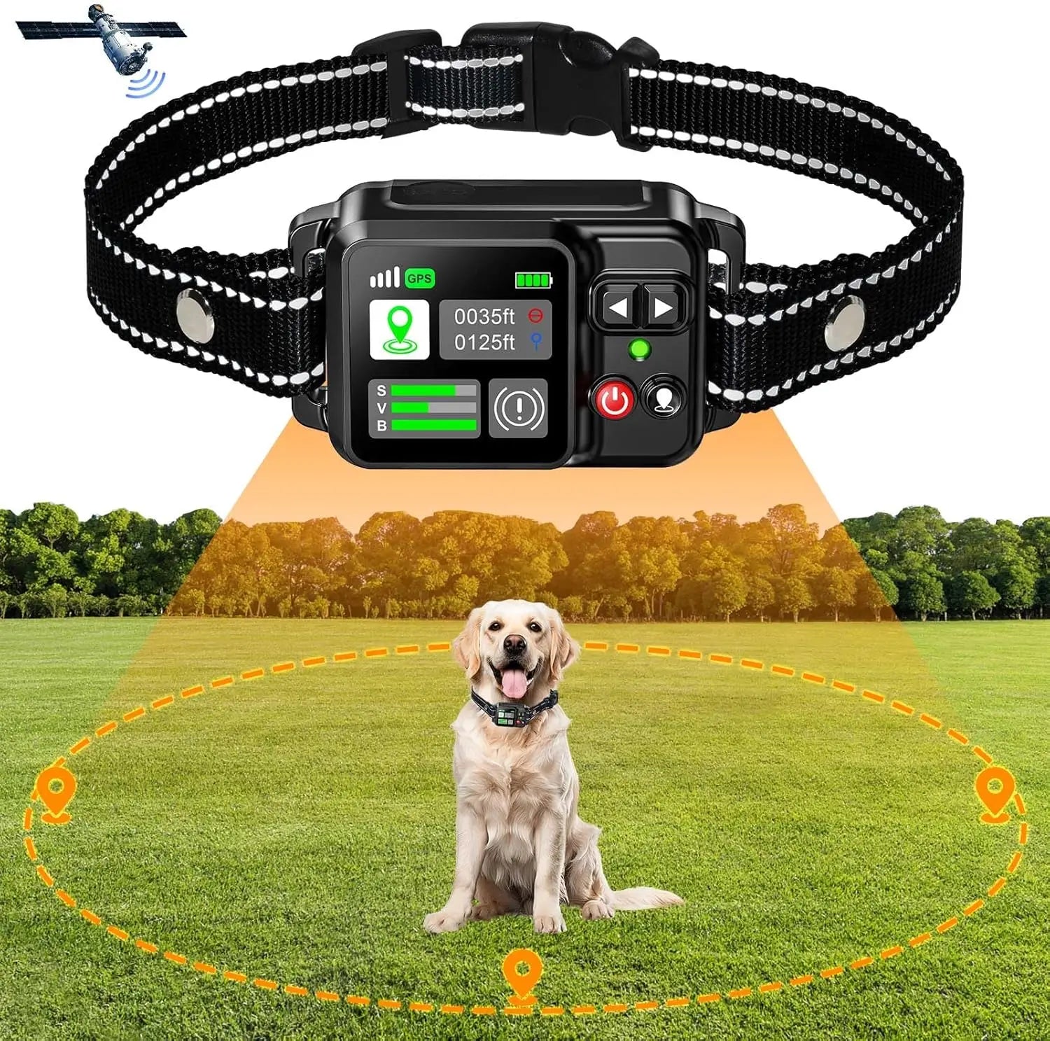 Wireless GPS Dog Fence Collar – Safe Training & Boundary System (Up to 2000m Range)