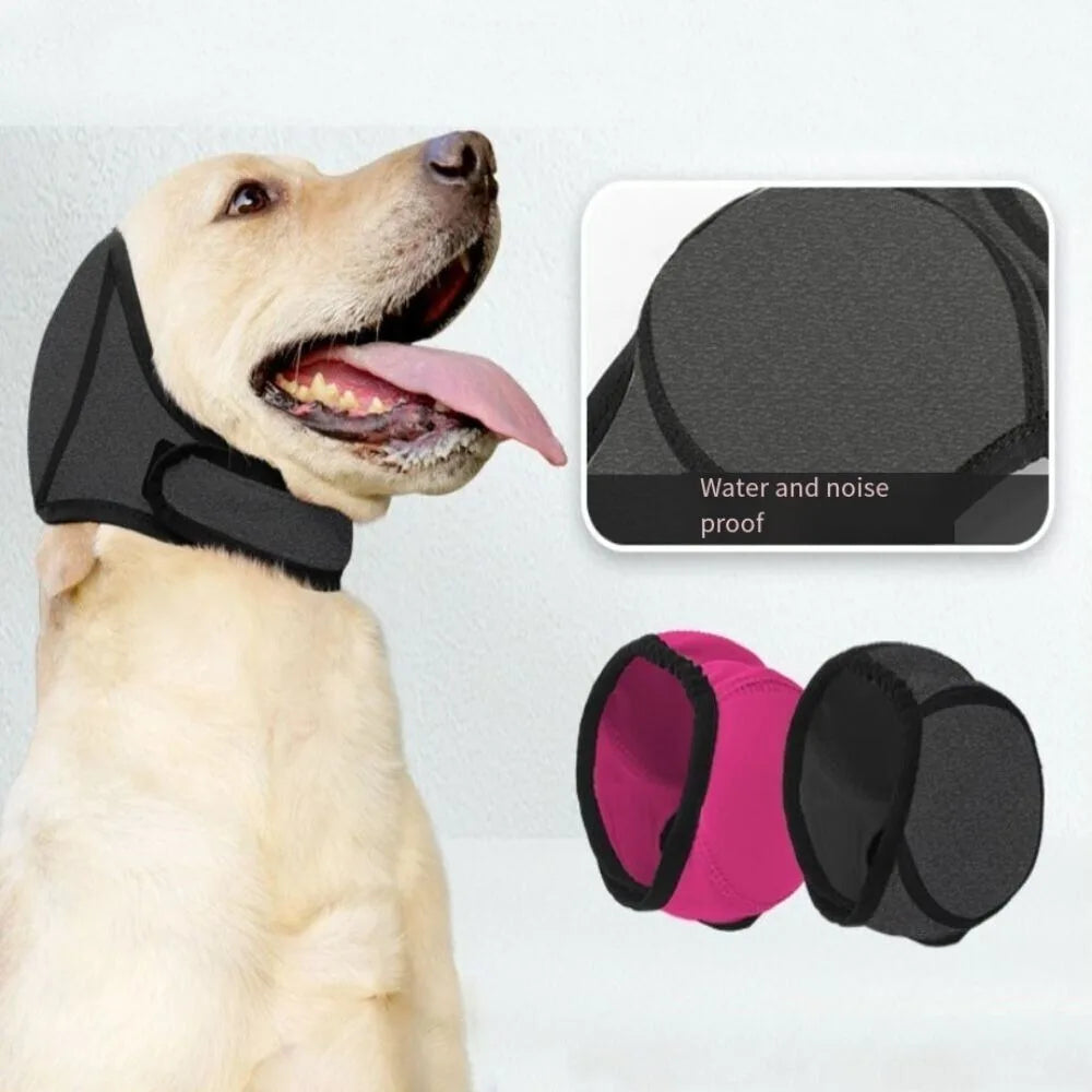 Dog Noise Cancelling Earmuffs – Calming Hearing Protection for Dogs | Waterproof & Adjustable Pet Head Cover