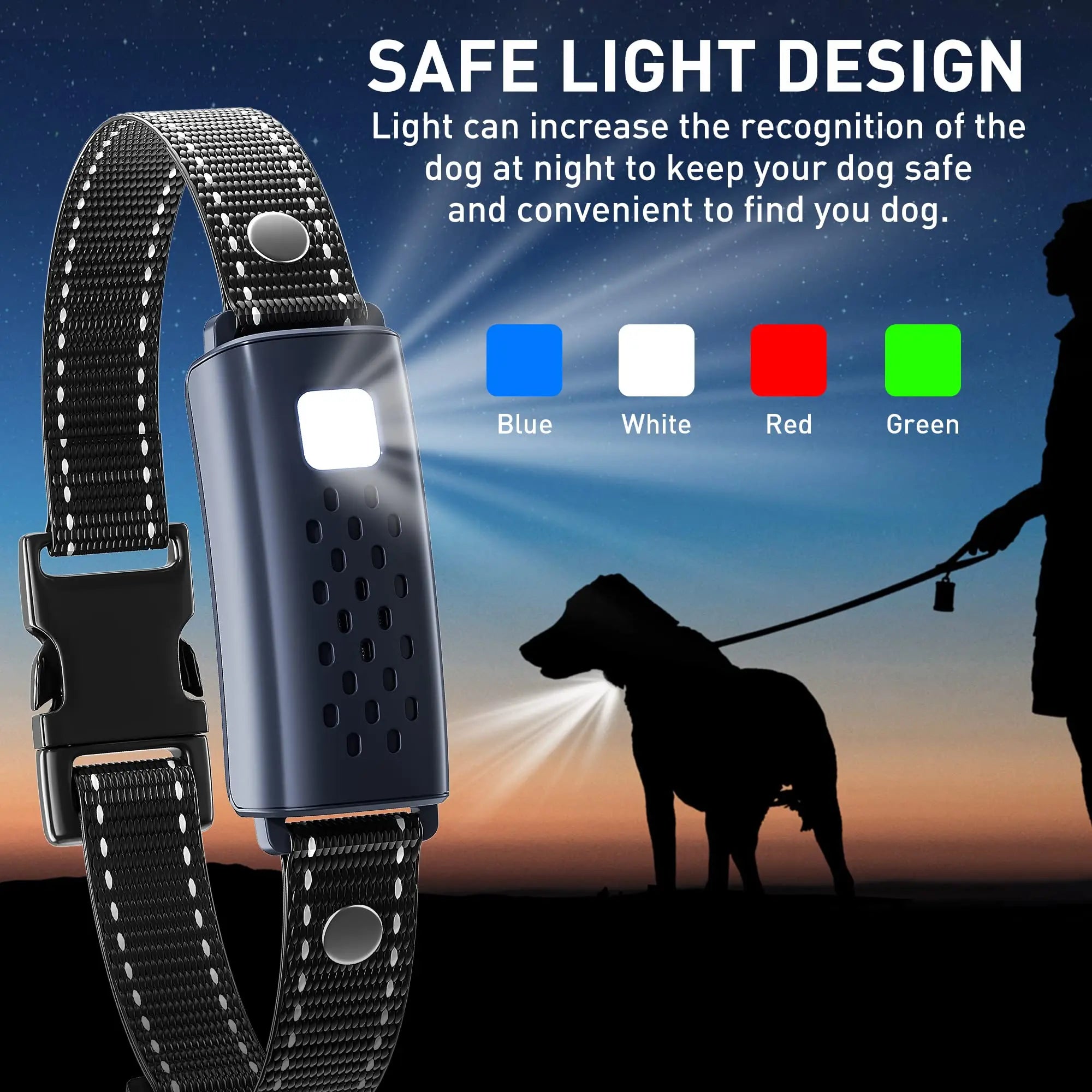 Dog Training Collar with Remote – 1000m Range, Waterproof & Rechargeable for Small, Medium & Large Dogs