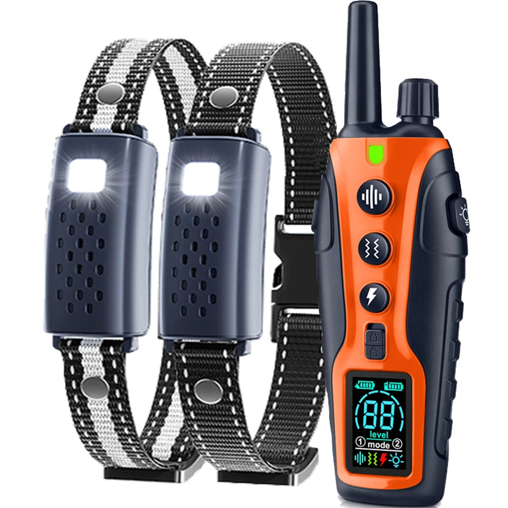 Dog Training Collar with Remote – 1000m Range, Waterproof & Rechargeable for Small, Medium & Large Dogs