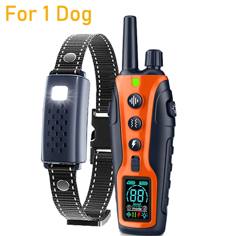 Dog Training Collar with Remote – 1000m Range, Waterproof & Rechargeable for Small, Medium & Large Dogs